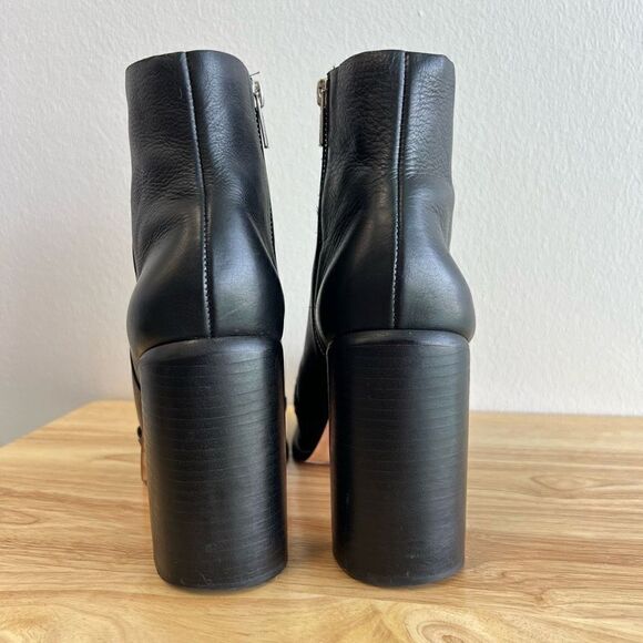 Wal & Pai Women’s 39 EU 9 US Ensley Black Leather Calf Boots Brazil - Picture 7 of 10